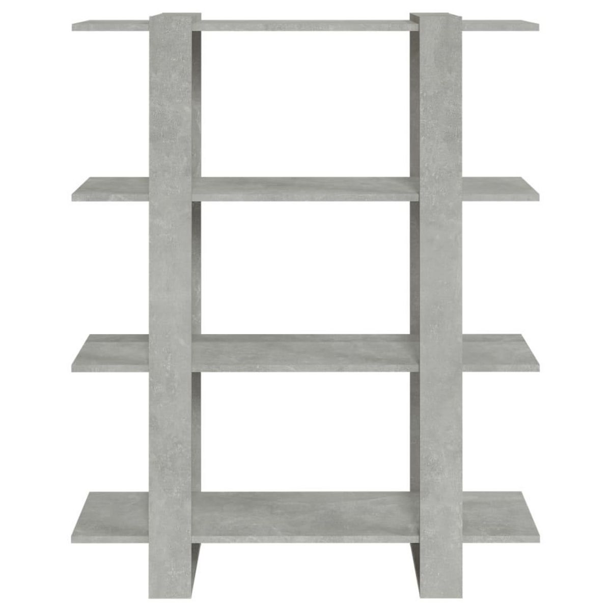 VIDAXL Bibliotheque/Separateur de piece Gris beton 100x30x123,5 cm