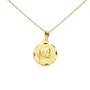 Voir la diapositive 1 : L'ATELIER D'AZUR Collier - Médaille Vierge Marie Or Jaune - Chaîne Dorée - Gravure Offerte
