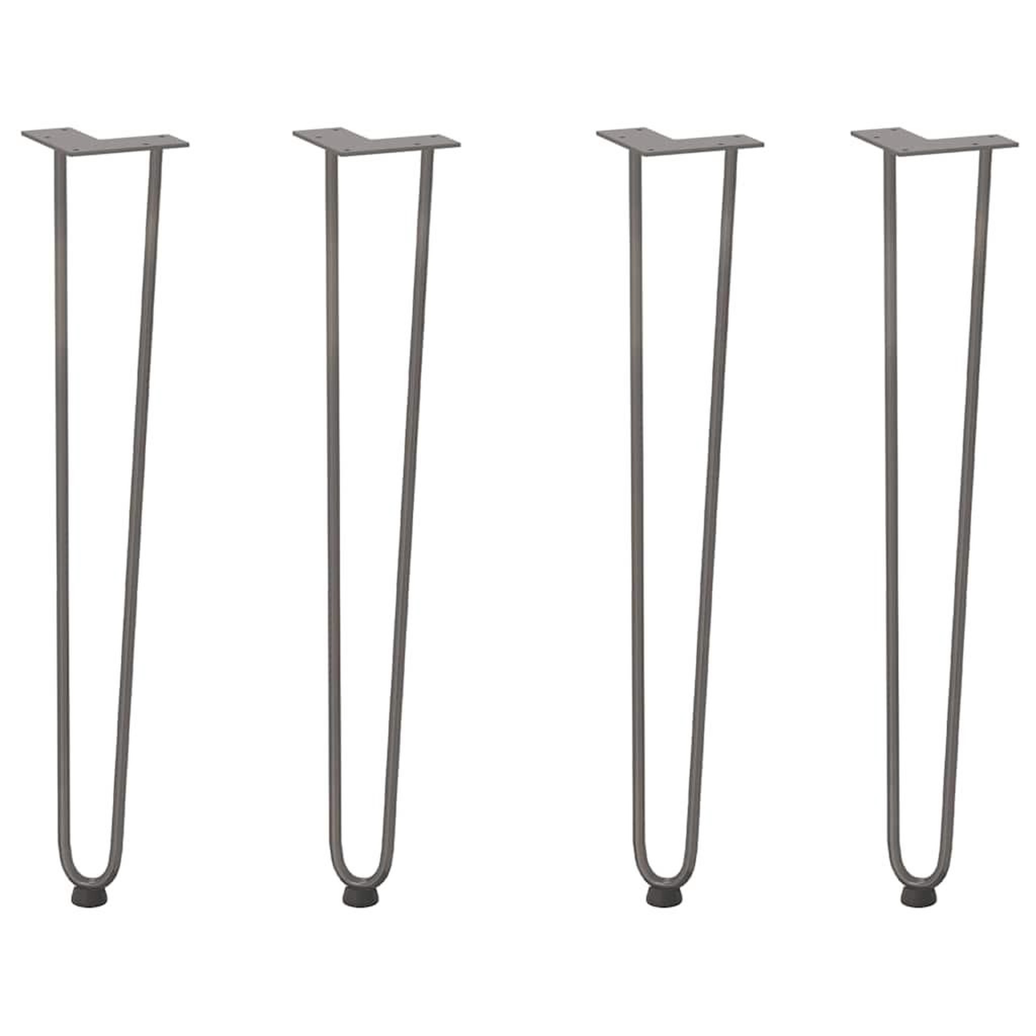 Voir la diapositive 2 : VIDAXL Pieds de table en forme d'epingle a cheveux 72 cm acier massif