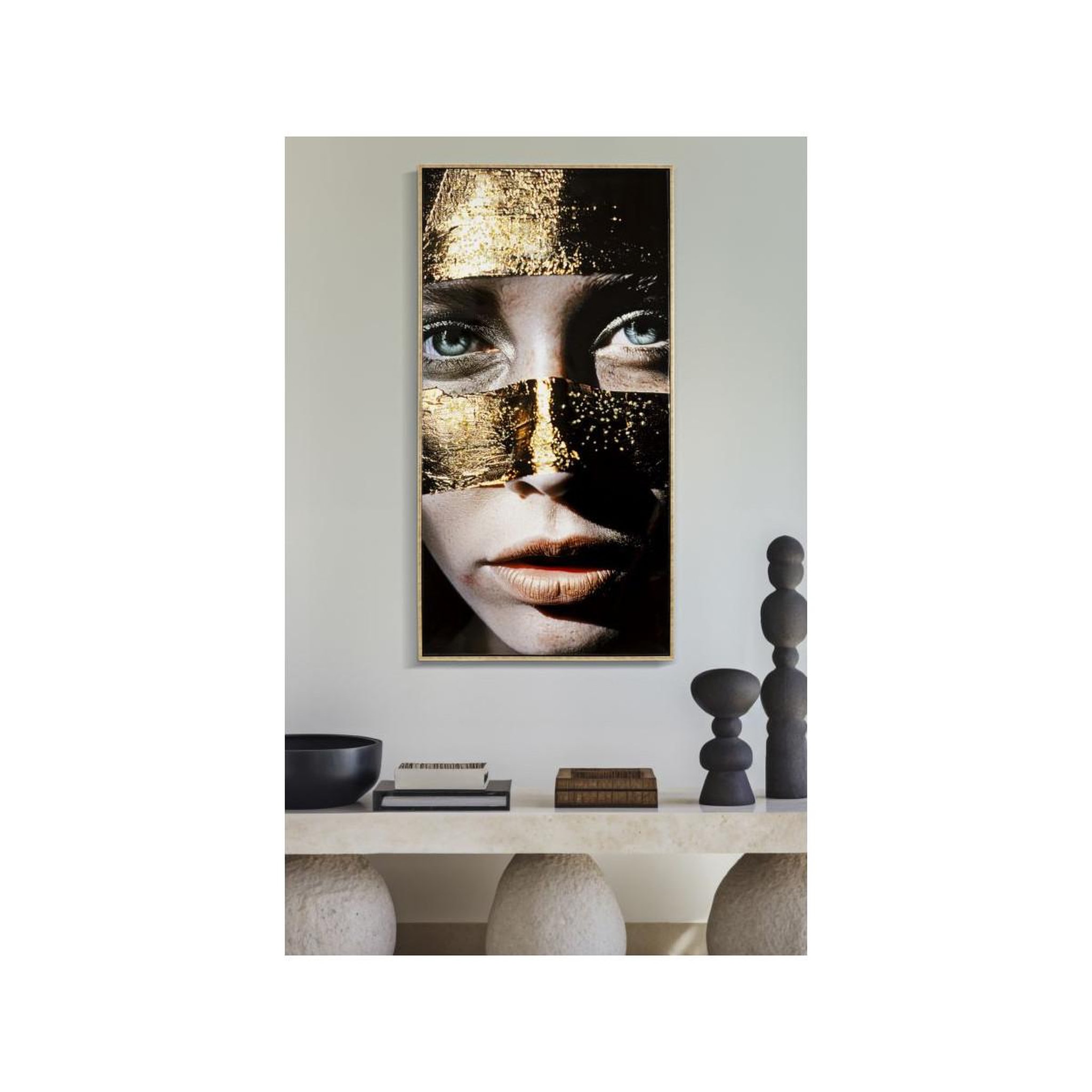 Voir la diapositive 6 : Paris Prix Tableau peinture  nairobi ii  52x102cm multicolore