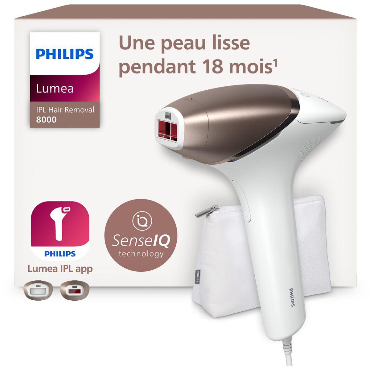 Philips Epilateur lumière pulsée BRI945/00 Lumea Prestige