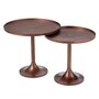 Voir la diapositive 1 : Paris Prix Lot de 2 Tables d'Appoint  Fone  56cm Bronze
