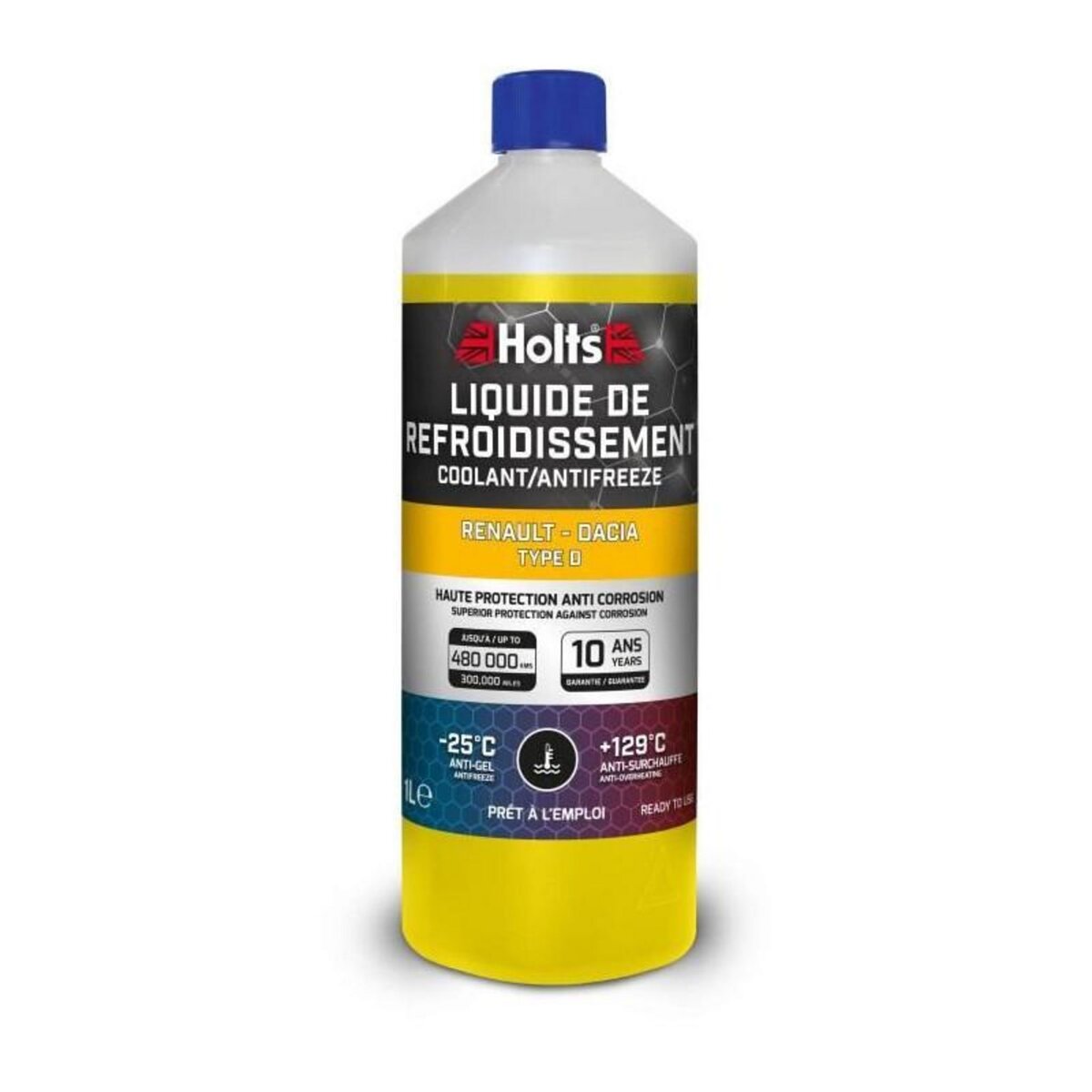 HOLTS Liquide de Refroidissement - HOLTS - HAFR0003B - Dédié Renault-Dacia Type D 1L