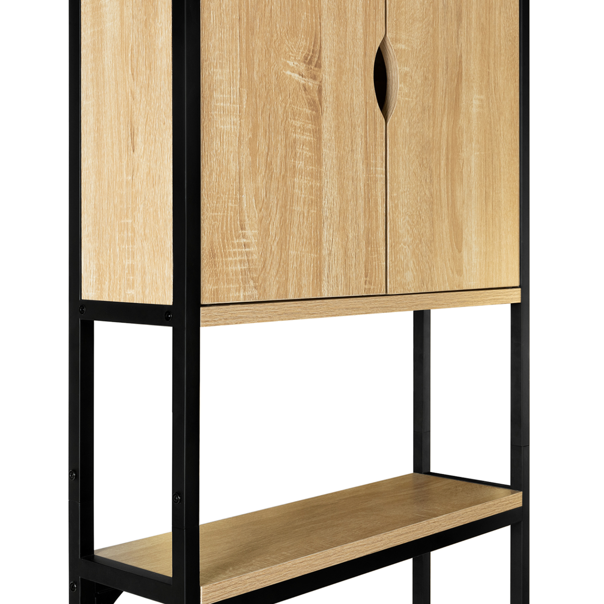 ID MARKET Meuble étagère dessus WC placard DETROIT design industriel