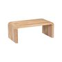 Voir la diapositive 1 : SWEEEK Table basse rectangulaire en acacia massif 100cm