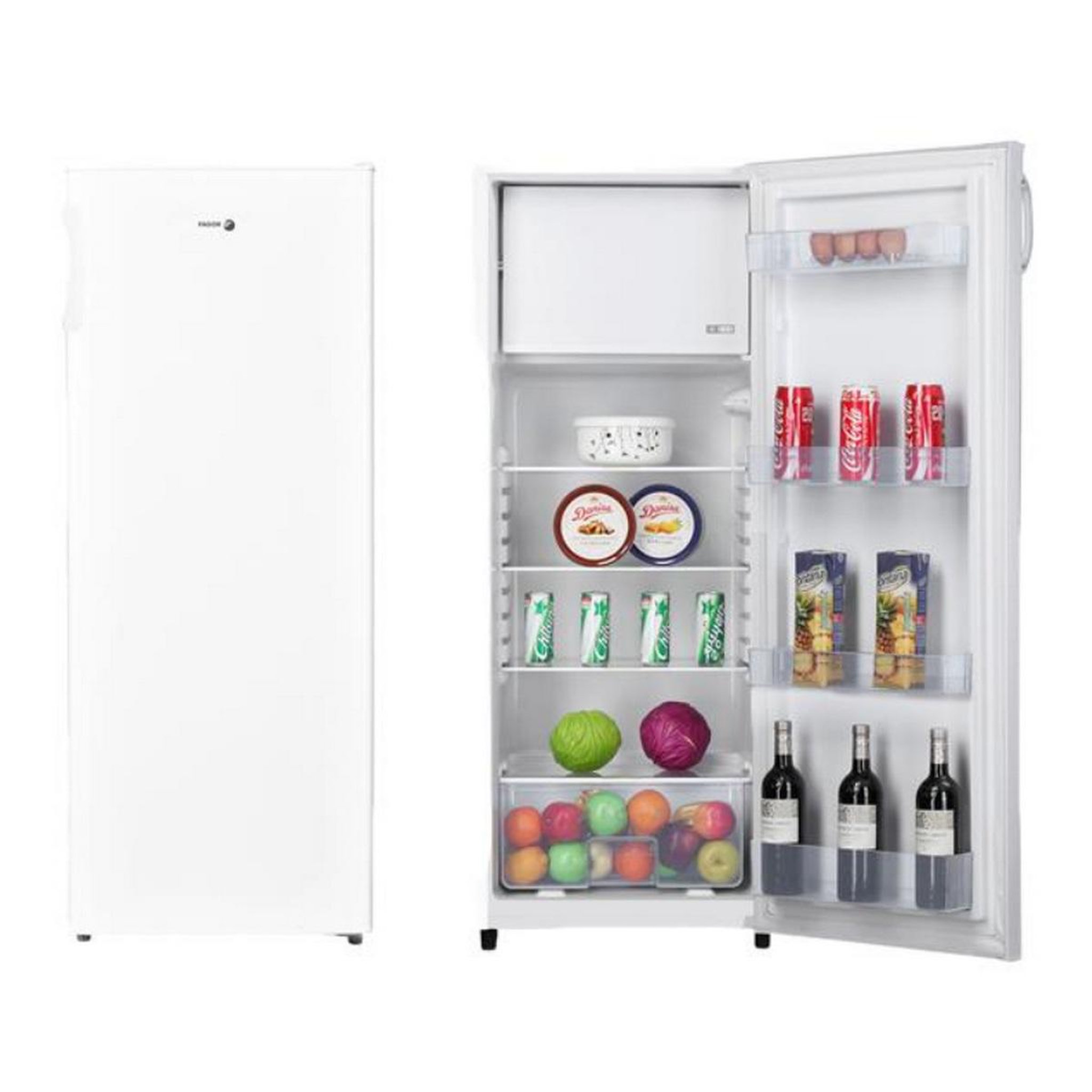 Voir la diapositive 3 : Fagor Réfrigérateur 1 porte 55cm 218l blanc - fupp220rsdb