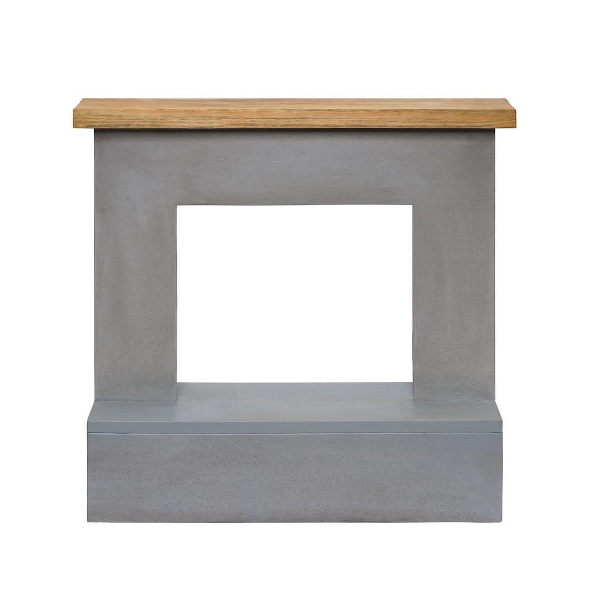 CENTRALE BRICO Habillage de cheminée – modèle ROLF – gris - compatible PowerFlame, PowerFlame 2, ZenFlame et FreeFlame