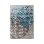 Voir la diapositive 1 : Paris Prix Tapis Tissé Imprimé à Poils Courts  Dilan  Bleu