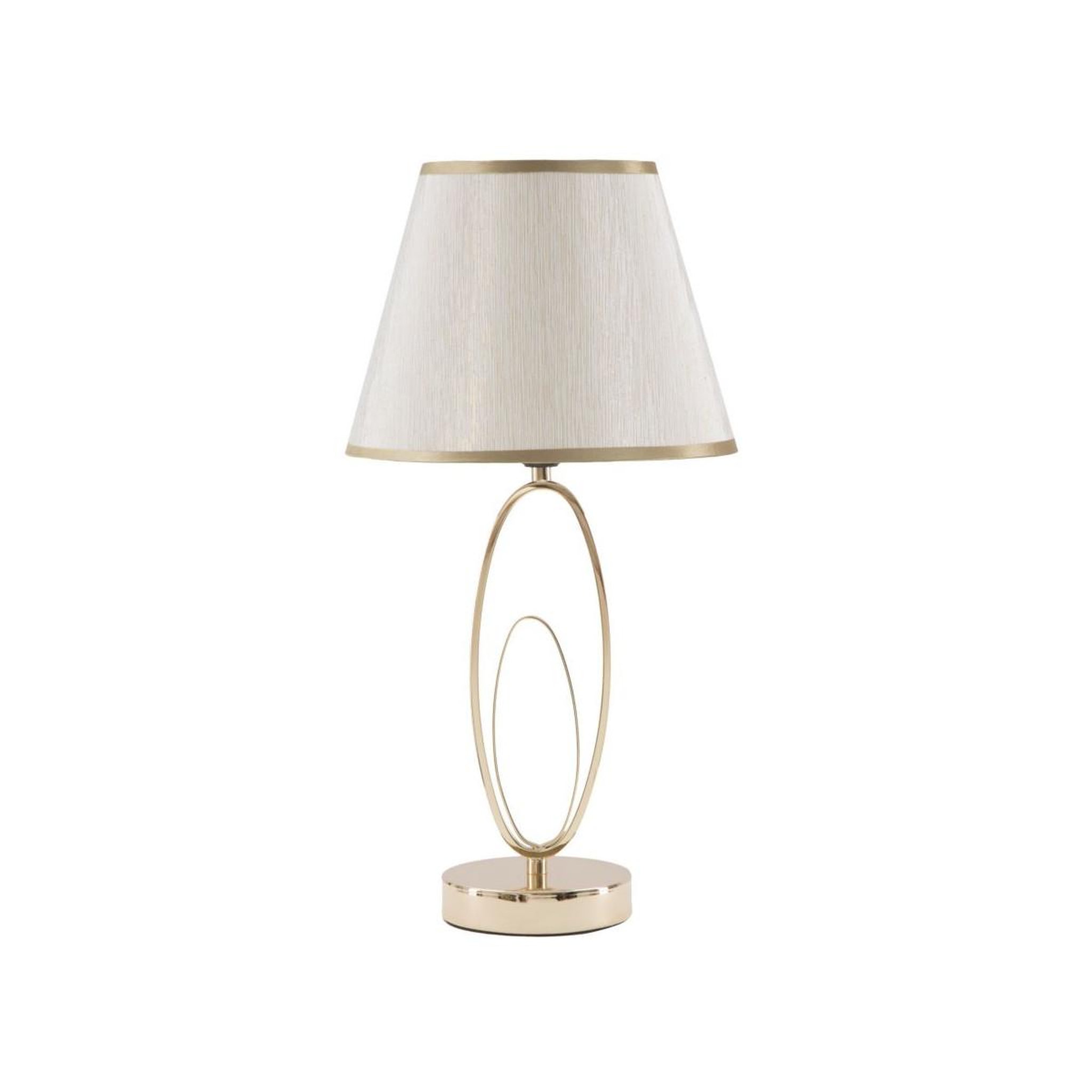 Paris Prix Lampe à poser en métal  flush  47cm crème & or