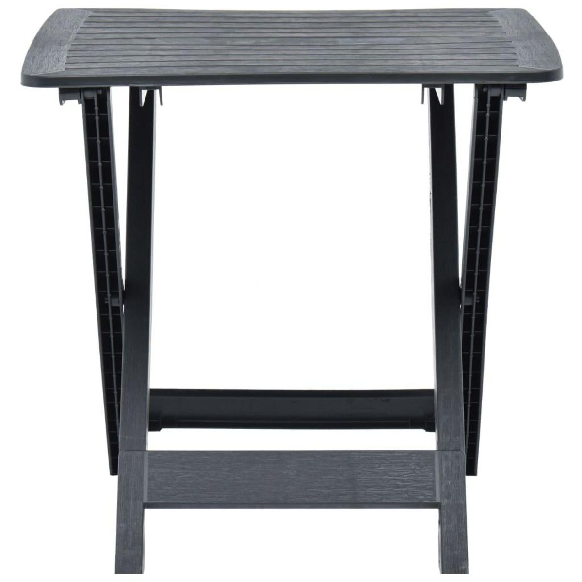 VIDAXL Table pliable de jardin Anthracite 79x72x70 cm Plastique