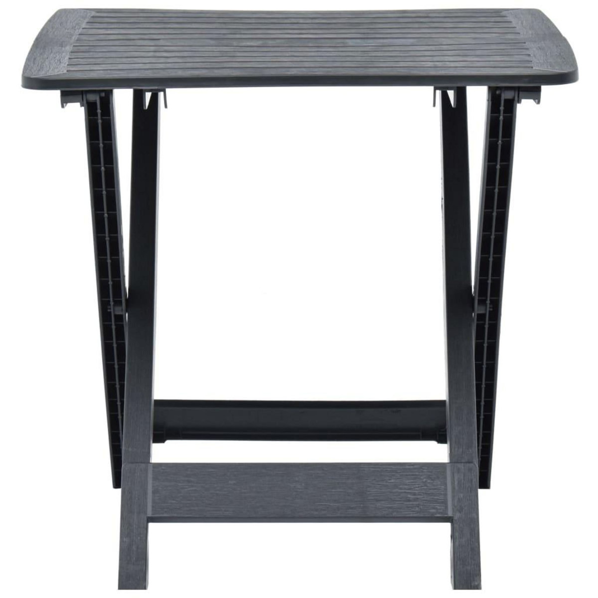 VIDAXL Table pliable de jardin Anthracite 79x72x70 cm Plastique