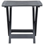 Voir la diapositive 3 : VIDAXL Table pliable de jardin Anthracite 79x72x70 cm Plastique