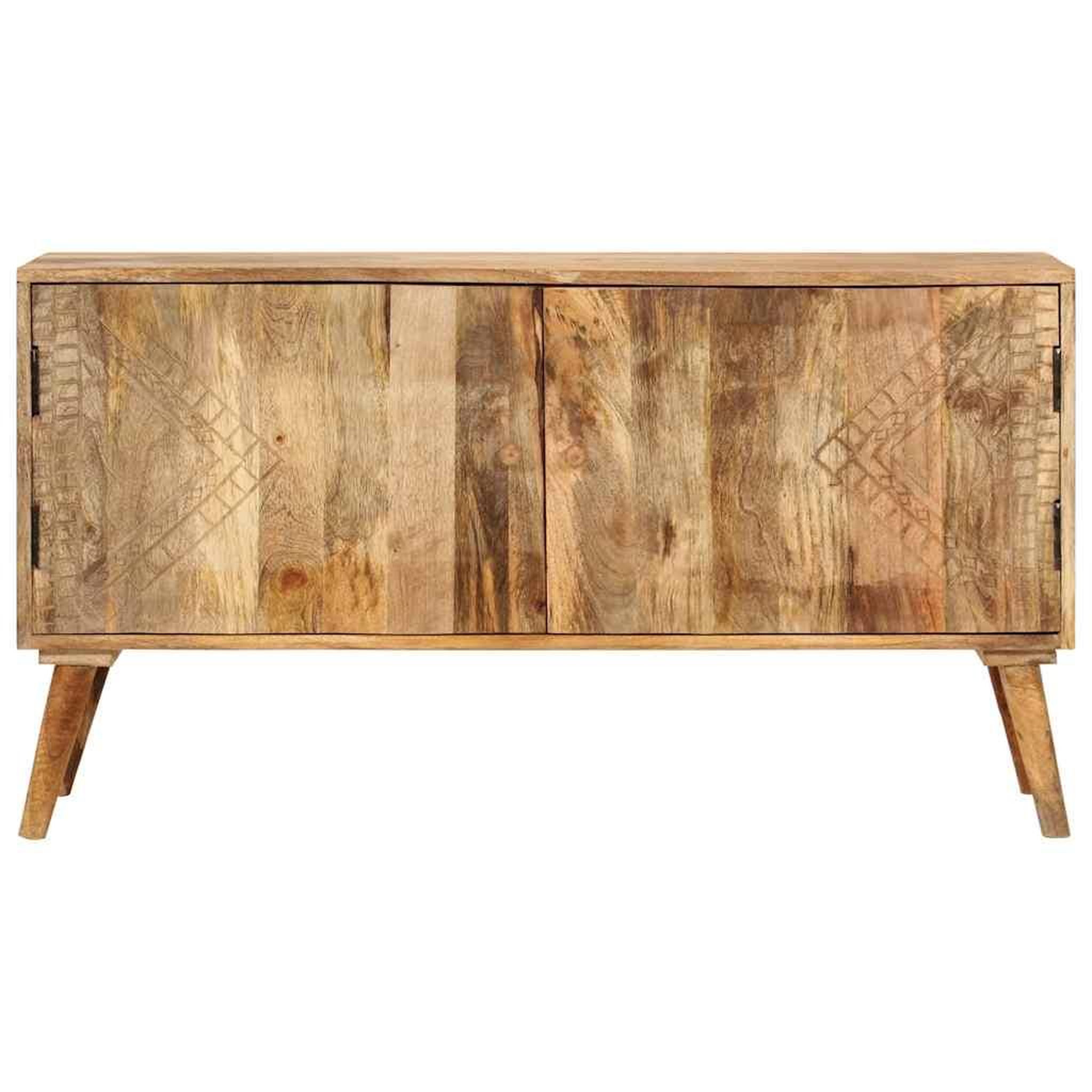 Voir la diapositive 3 : VIDAXL Buffet bois de manguier massif 110x30x60 cm