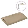 Voir la diapositive 2 : VIDAXL Tissu de remplacement pour parasol deporte taupe 300 cm