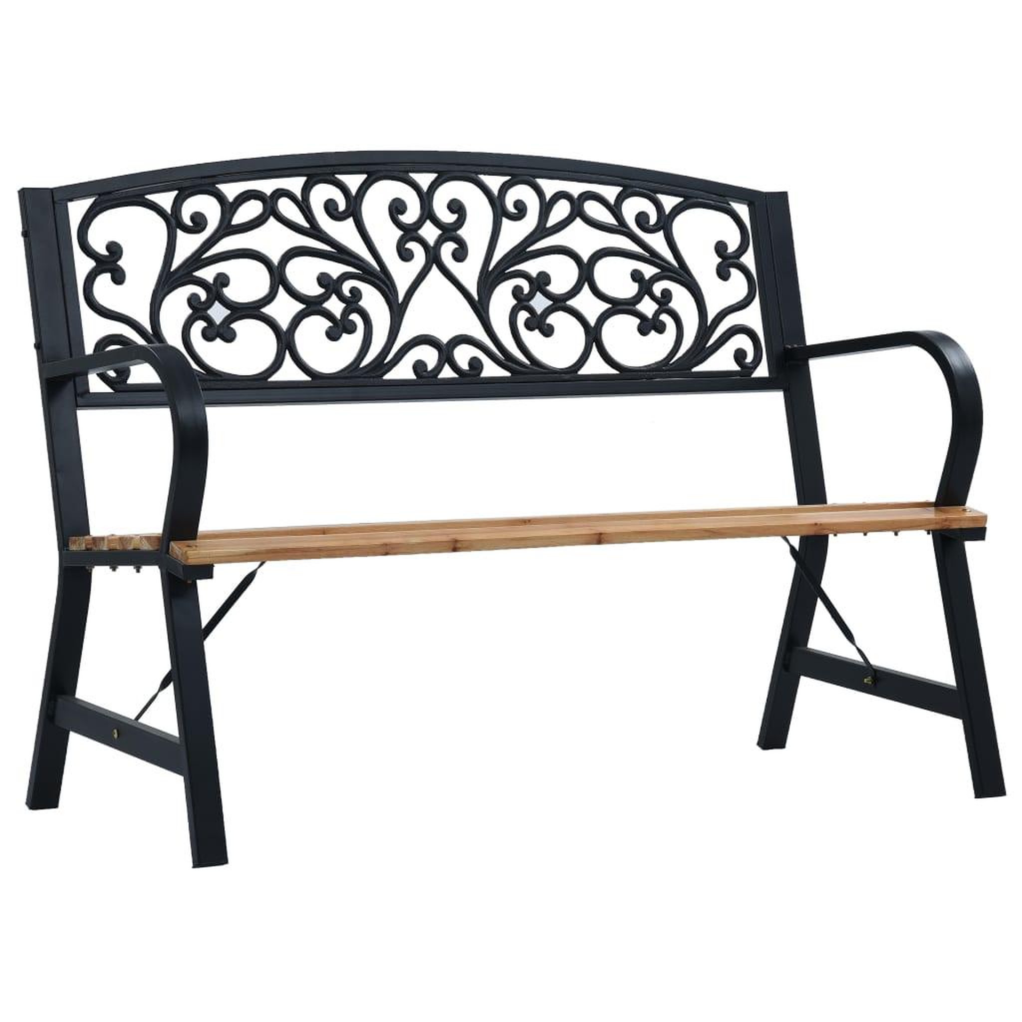 Voir la diapositive 1 : VIDAXL Banc de jardin 120 cm Bois