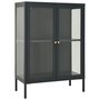 Voir la diapositive 2 : VIDAXL Buffet Anthracite 75x35x105 cm Acier et verre