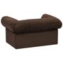 Voir la diapositive 6 : VIDAXL Canapé pour chien avec tiroir Marron 75x50x38 cm Peluche