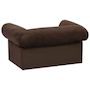 Voir la diapositive 6 : VIDAXL Canapé pour chien avec tiroir Marron 75x50x38 cm Peluche