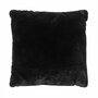 Voir la diapositive 2 : Paris Prix Coussin Déco  Imitation Fourrure  40x40cm Noir