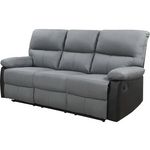 Habitat et Jardin Canapé relax  Lincoln  - 3 places - Noir / Gris foncé