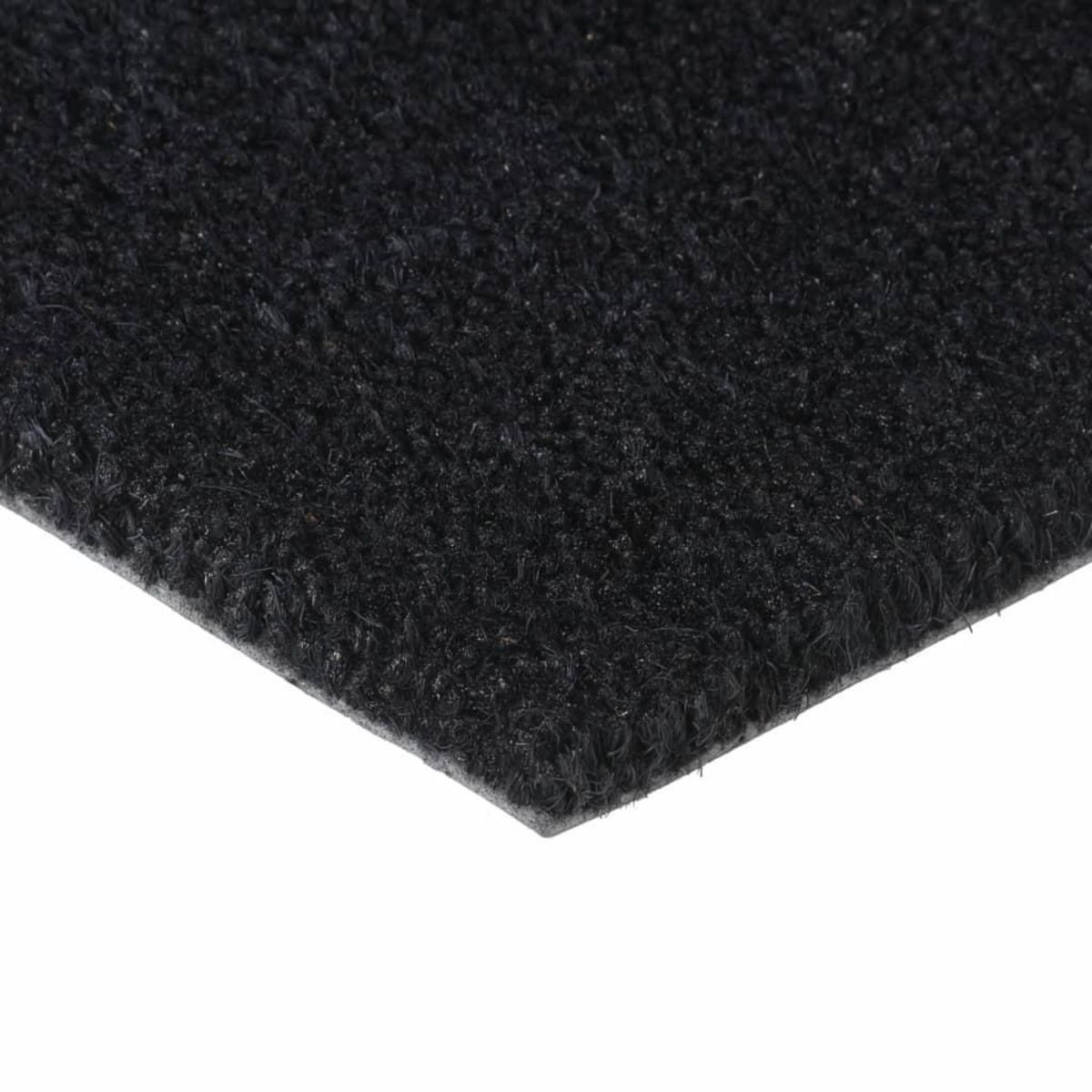 VIDAXL Tapis de porte noir 50x80 cm fibre de coco touffete