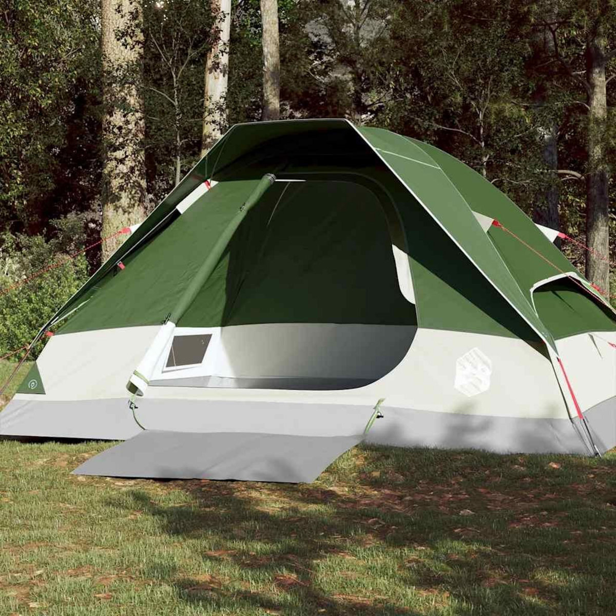 VIDAXL Tente de camping a dome 4 personnes vert impermeable