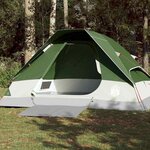 VIDAXL Tente de camping a dome 4 personnes vert impermeable