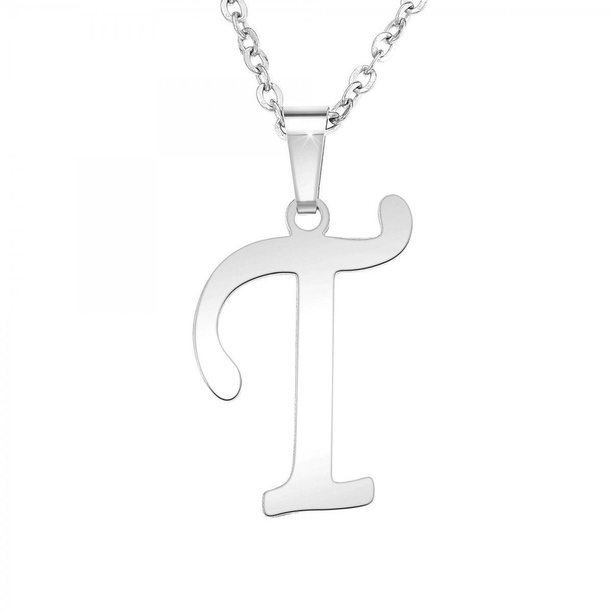 SC BOHEME Collier alphabet lettre T en acier inoxydable par SC Bohème