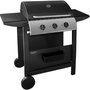 Voir la diapositive 1 : Listo Barbecue gaz BGZ L1 noir 3 brûleurs sur chariot, 51x34 cm