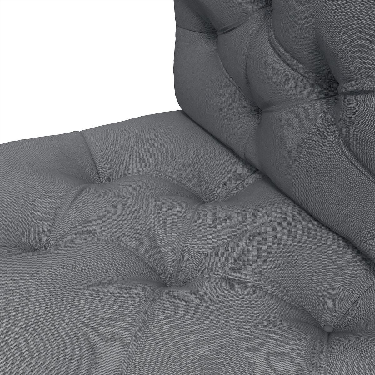 OUTSUNNY Lot de 2 coussins assises dossiers banc de jardin canapé dim. 120L x 80l x 12H cm polyester gris