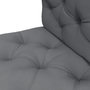 Voir la diapositive 4 : OUTSUNNY Lot de 2 coussins assises dossiers banc de jardin canapé dim. 120L x 80l x 12H cm polyester gris