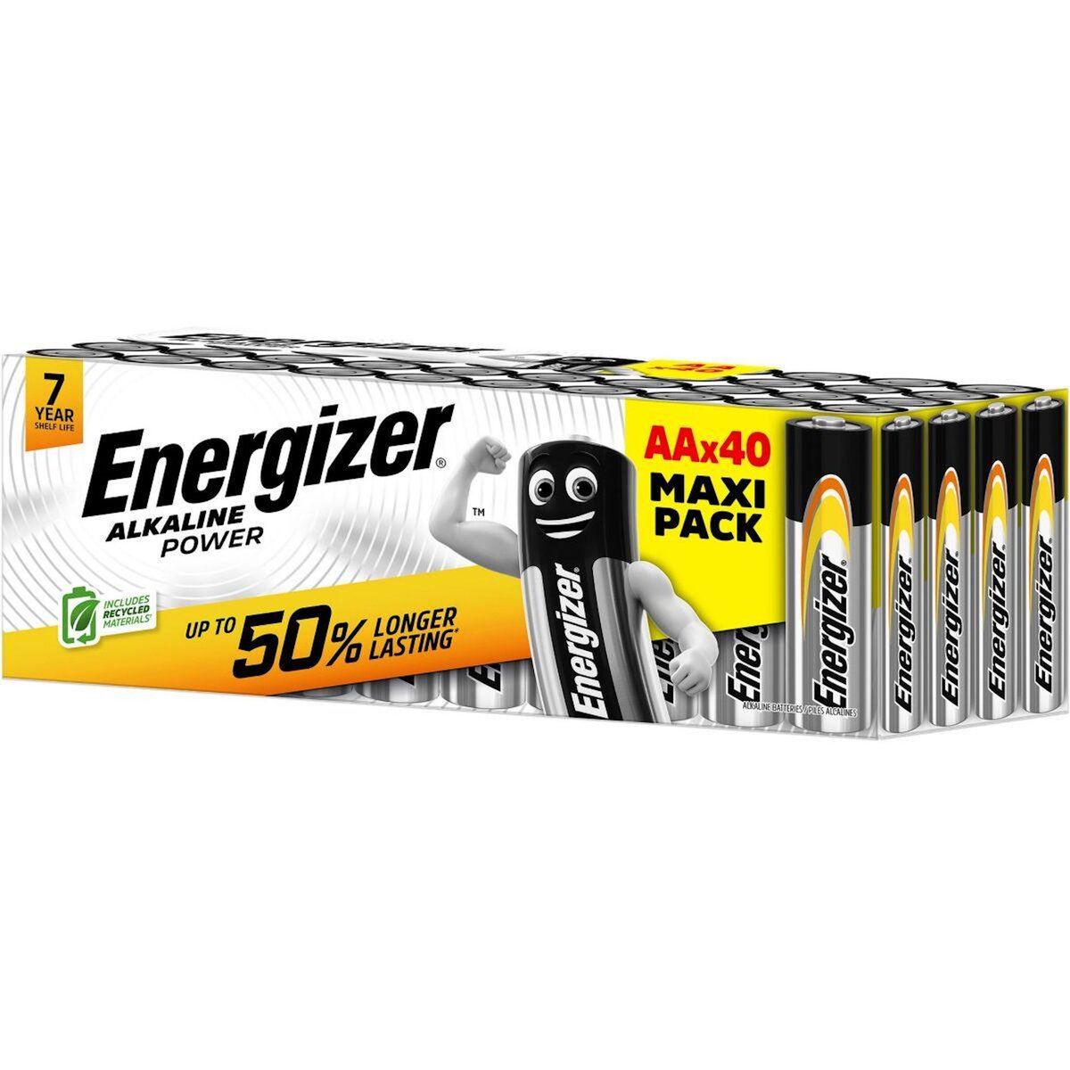 Energizer Pile ENR Alkaline Power x40 piles AA