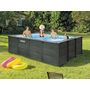 Voir la diapositive 1 : INTEX Piscine tubulaire Graphite rectangulaire 4,00 x 3,00 x 1,24 m - Intex
