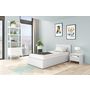 Voir la diapositive 1 : Ensemble matelas 90x190cm + Lit coffre 90x190cm sommier inclus avec tête de lit WILLOW blanc