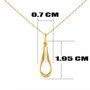 Voir la diapositive 2 : L'ATELIER D'AZUR Collier - Pendentif Or Jaune Forme Goutte Serti d'un Zirconium