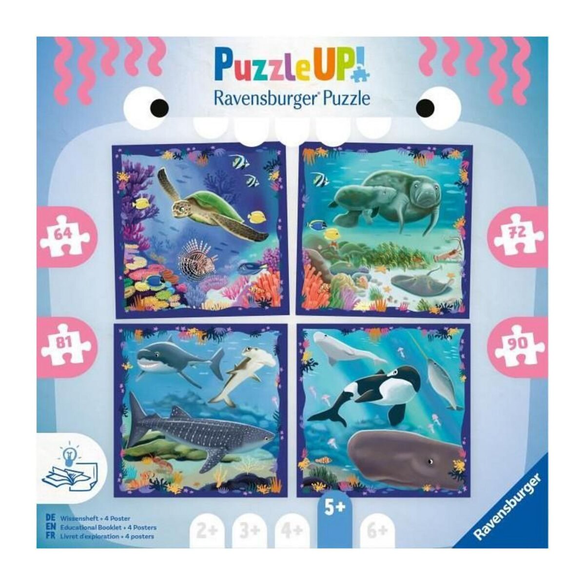 RAVENSBURGER Puzzle Ravensburger Animaux Marins Multicolore