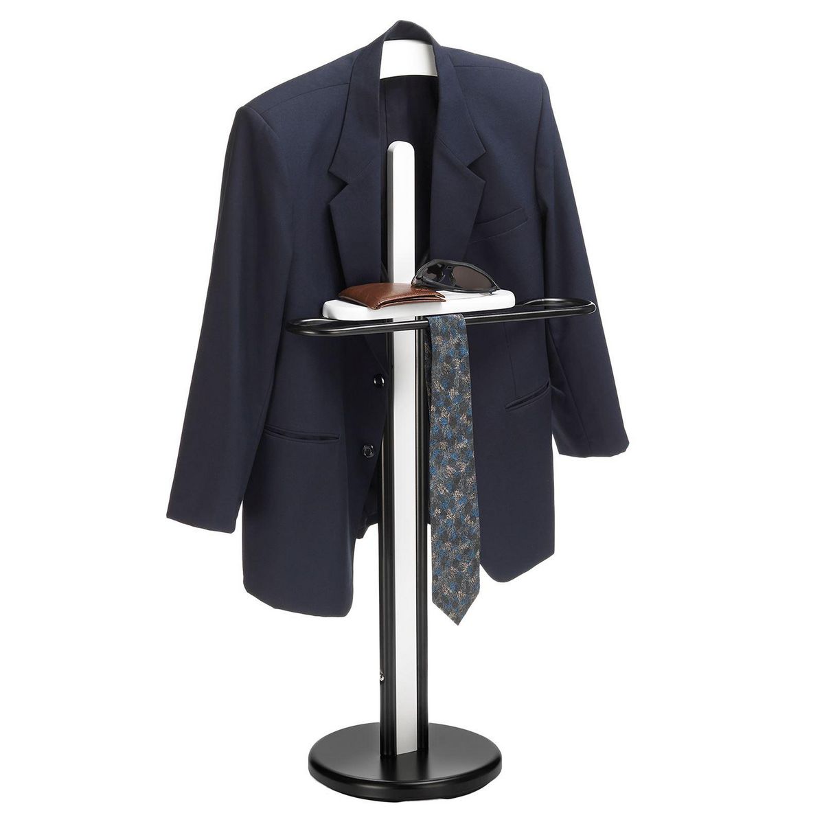 IDIMEX Valet MATTEO en métal et en bois