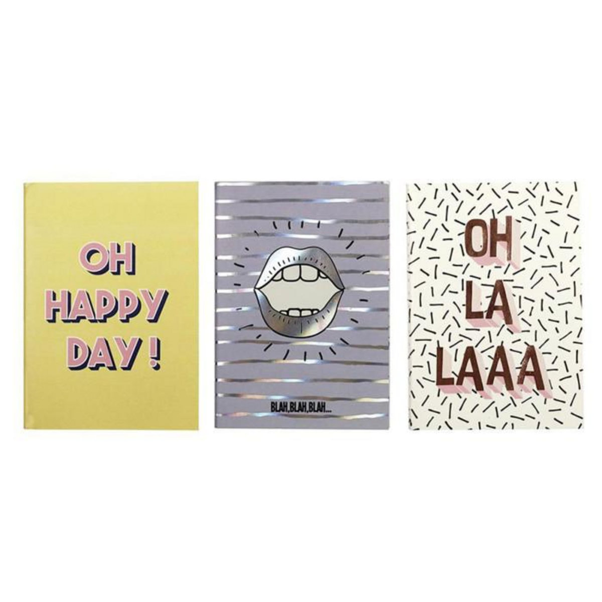 Paris Prix Lot de 3 Cahiers A6  Pop  10x15cm Multicolore