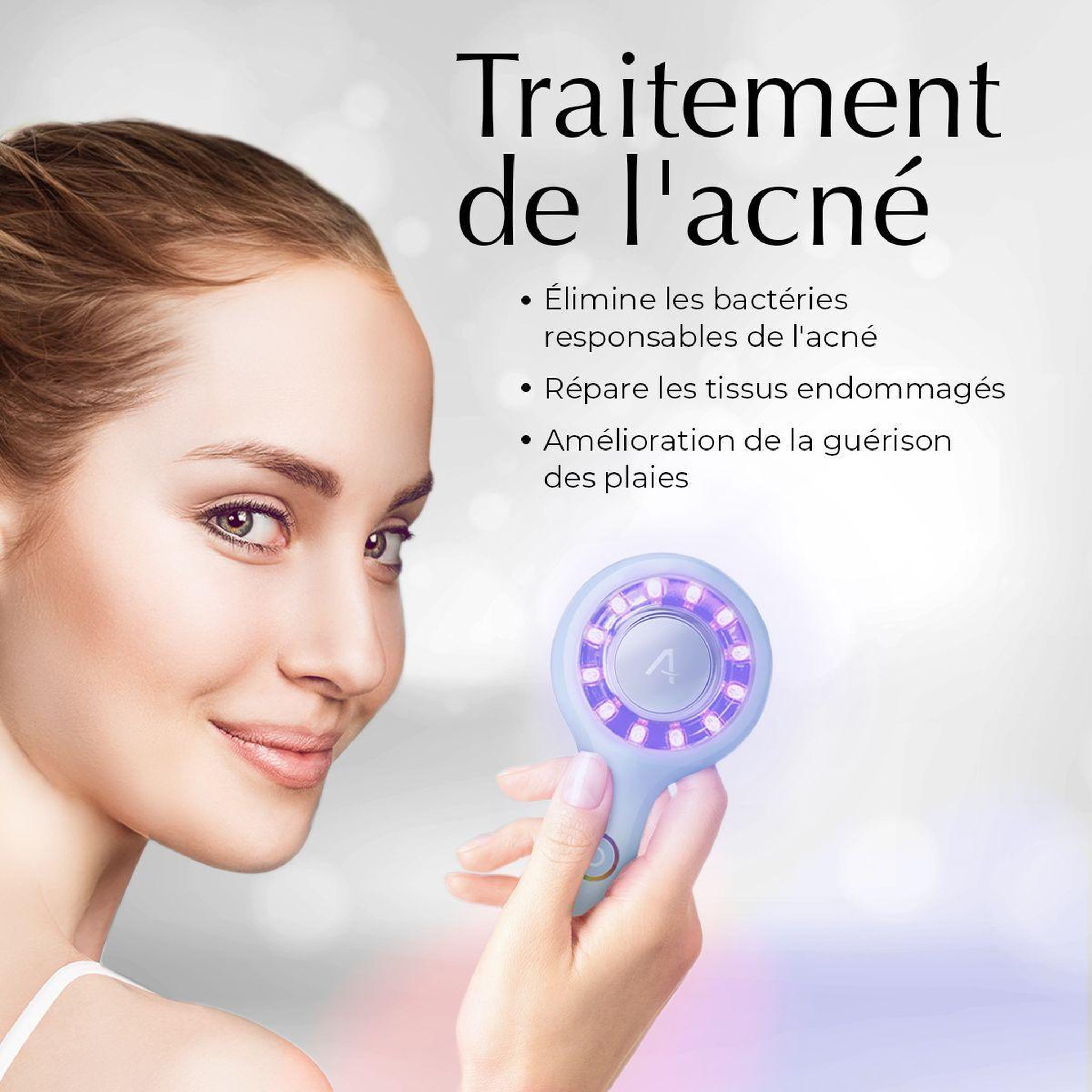 Voir la diapositive 5 : ADURO Appareil anti-imperfections Palm HD-03AL visage et corps