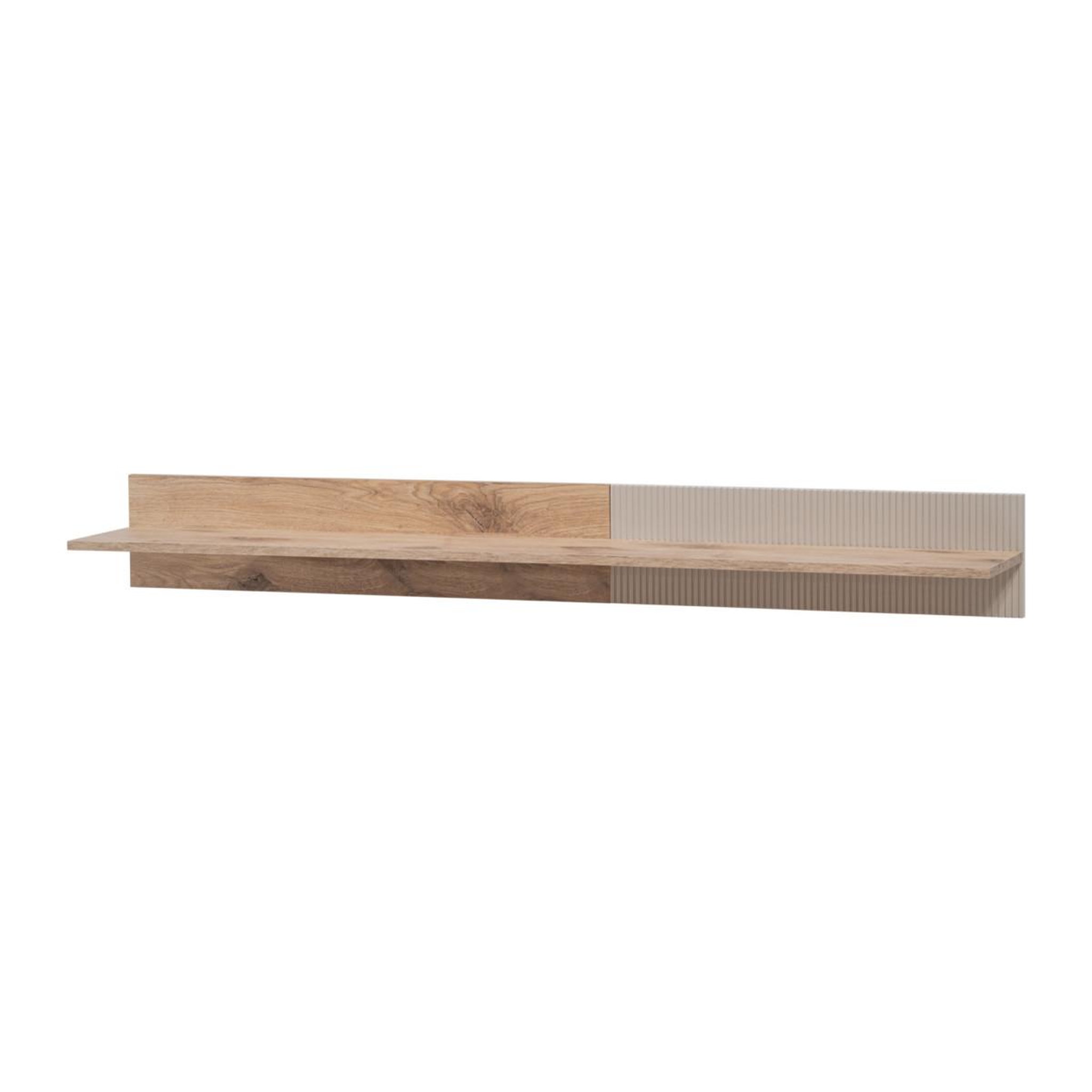 Voir la diapositive 2 : Paris Prix Étagère murale rainuré  catalina  160cm naturel