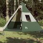 Voir la diapositive 3 : VIDAXL Tente de camping tipi 7 personnes vert impermeable
