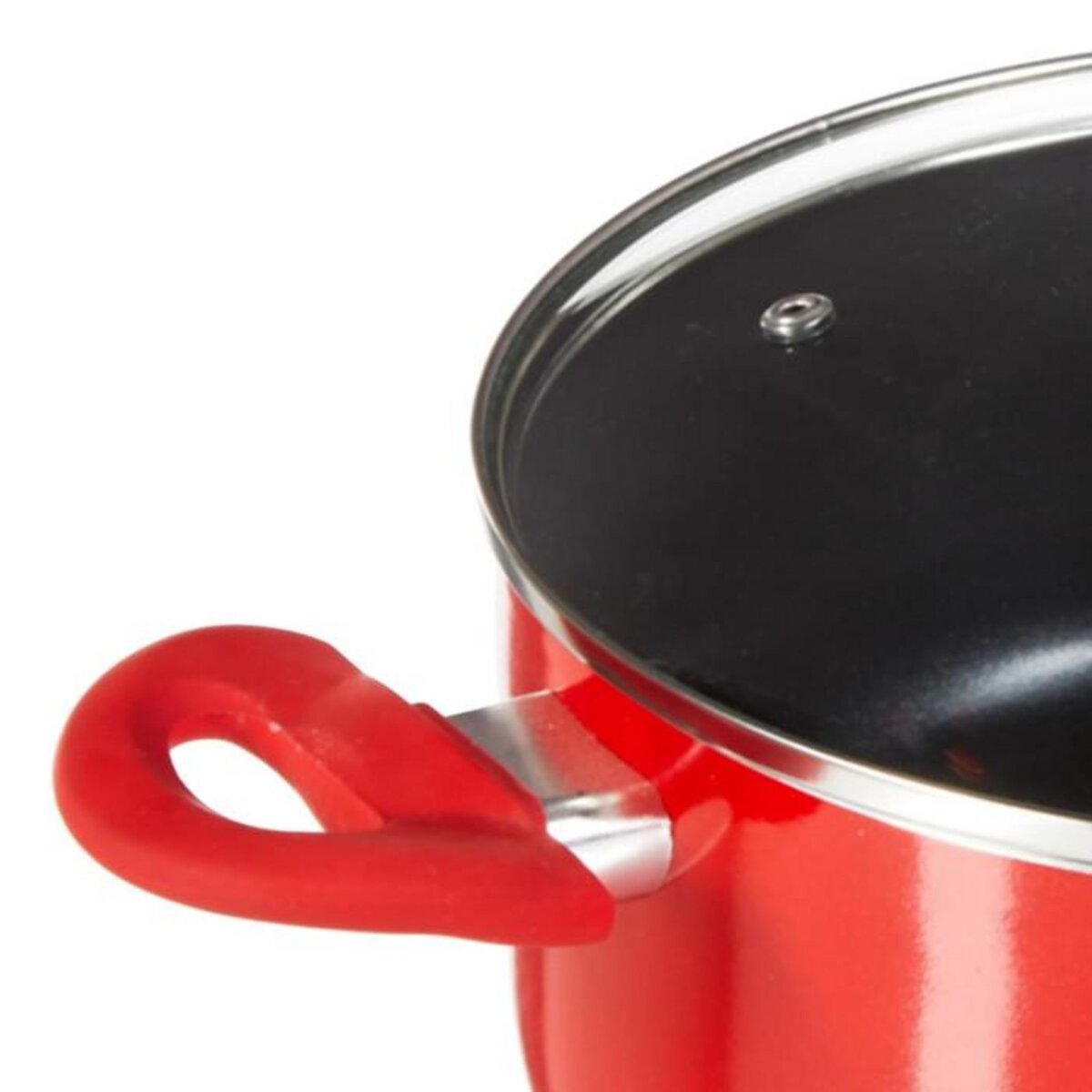 FIVE Faitout en Aluminium  Essentielle  24cm Rouge