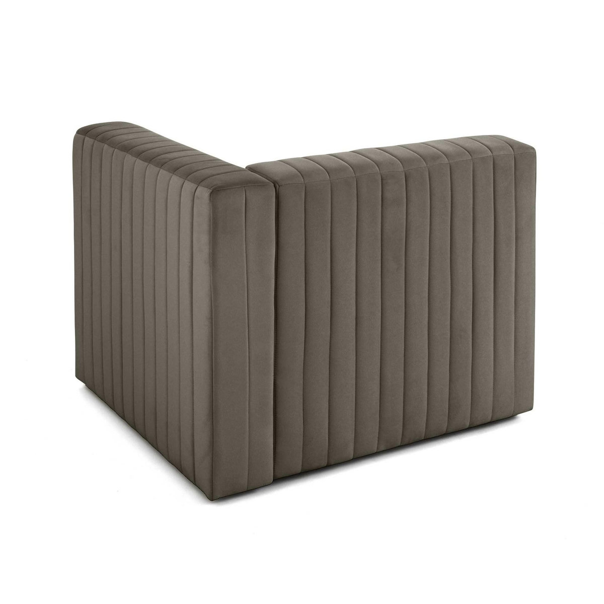 LISA DESIGN Nova - module d'assise droit - en velours