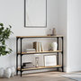 Voir la diapositive 1 : VIDAXL Table console chêne sonoma 100x22,5x75 cm bois d ingénierie