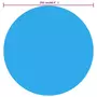 VIDAXL Film solaire de piscine ronde PE 250 cm Bleu