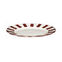 Voir la diapositive 2 : Paris Prix Lot de 6 Assiettes Plates  Cleo  27cm Bordeaux & Blanc