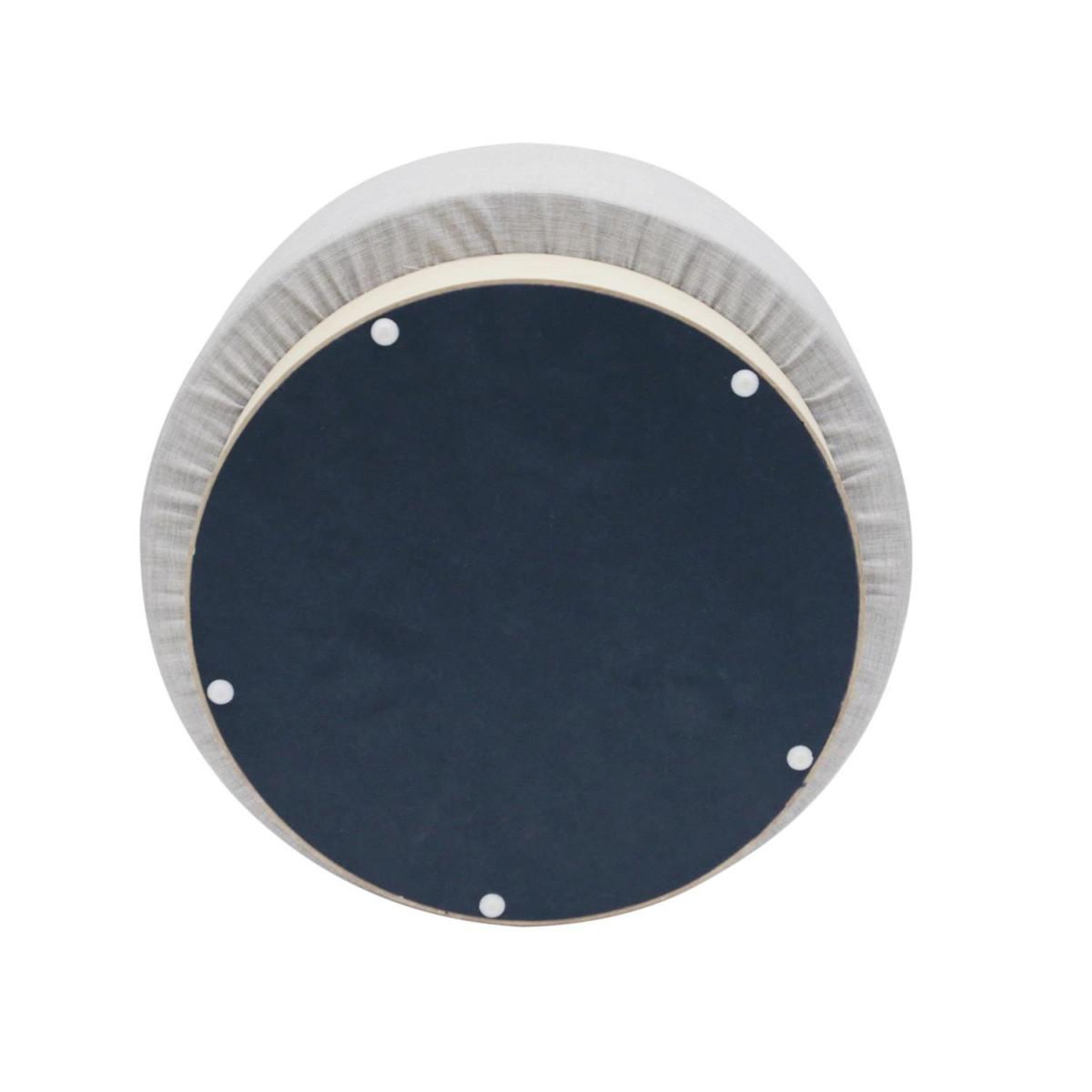 Voir la diapositive 2 : The Home Deco Factory Pouf rond scandinave  jeyo  60cm gris clair