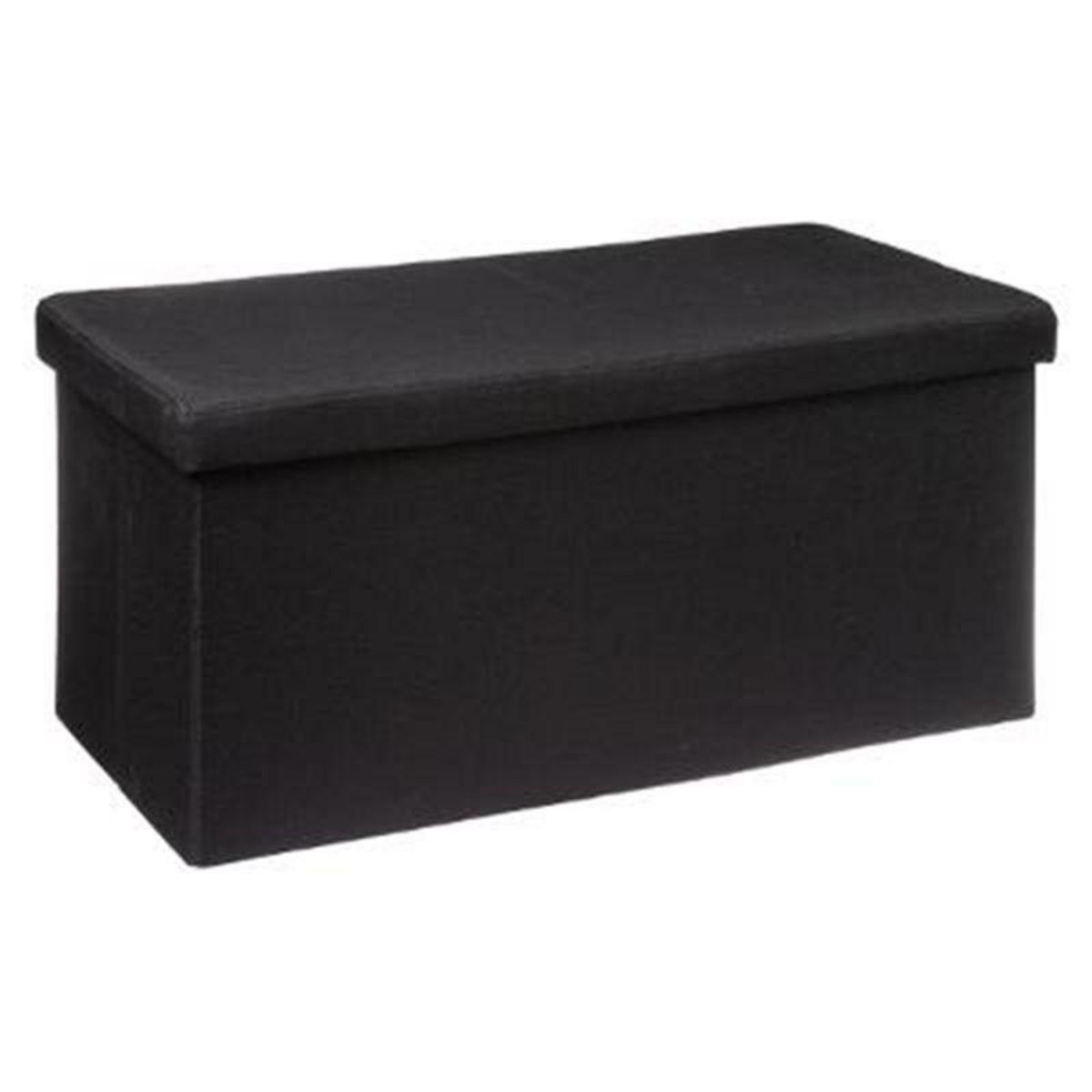  Pouf & Rangement  Classy  76cm Noir