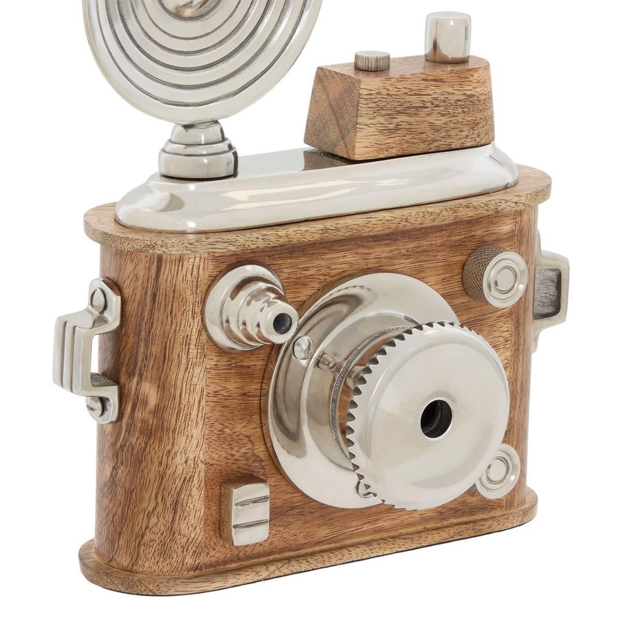 Voir la diapositive 2 : ATMOSPHERA Appareil photo déco rétro  johan  24cm marron