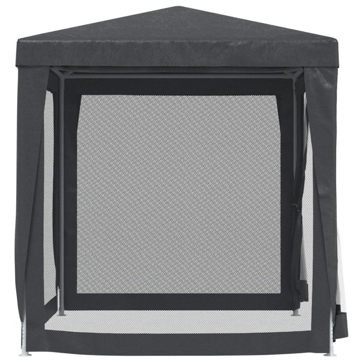VIDAXL Tente de fete avec 4 parois laterales en maille Anthracite 2x2m